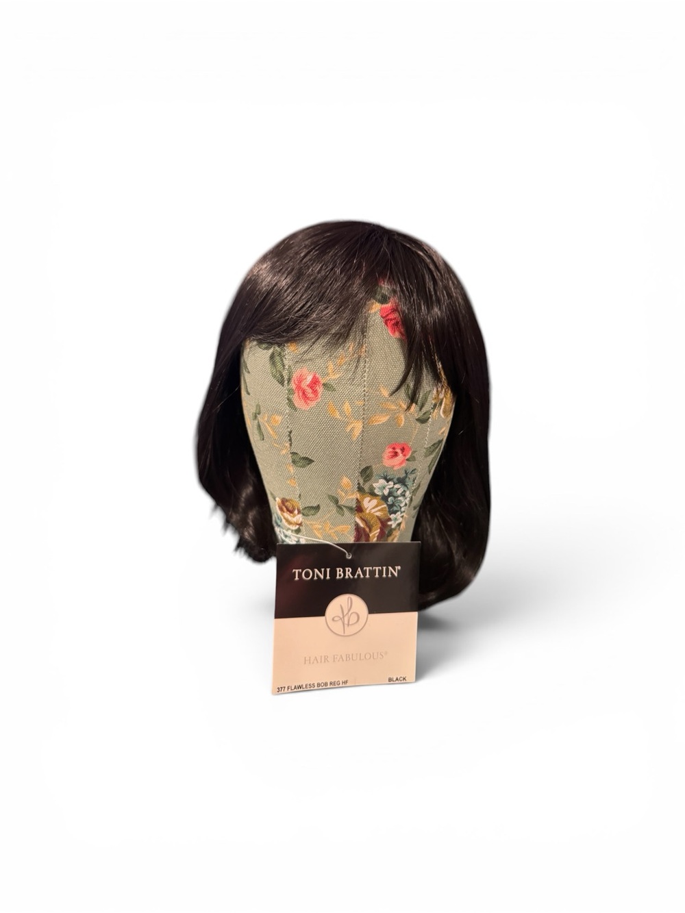 Toni Brattin Flawless Bob Styled Wig Black, Regular NWT